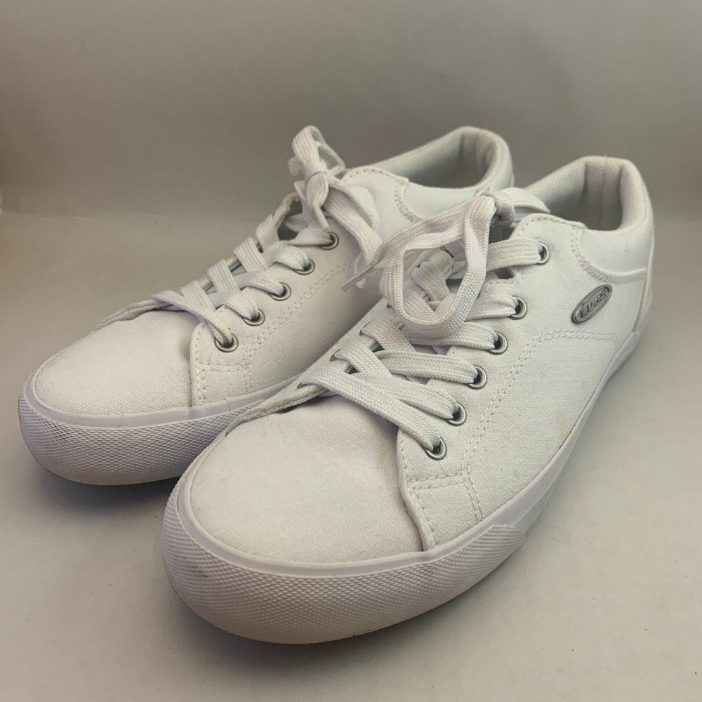 Women's White Lugz Ally Canvas Sneakers Size 8.5 - Picture 2 of 8